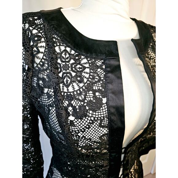 Mariano Sheer Lace Long Dress Jacket/Blazer Size 4 Rare Find! - Picture 3 of 13